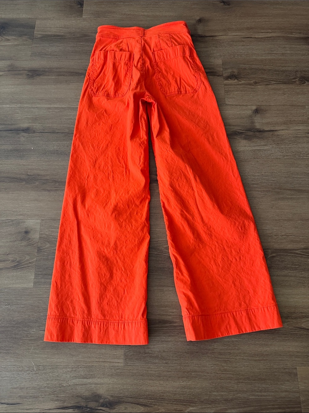 Maeve by Anthrologue Bold Orange Wide-Leg Trousers. Size 24 - Picture 5 of 5